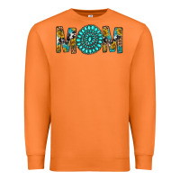 Carrot Western Mom With Turquoise Gemstone Premium Sweatshirt - BundleAndBundleShop
