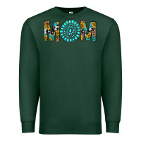 Sports Green Western Mom With Turquoise Gemstone Premium Sweatshirt - BundleAndBundleShop