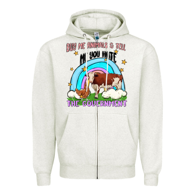 Buy Me Animals Zipper Hoodie by MaliasSmallBusiness | Teevron