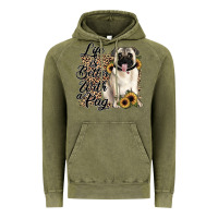 Vintage Olive life is better with a pug Vintage Hoodie - JahusDesignShop