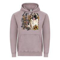 Vintage Zinc life is better with a pug Vintage Hoodie - JahusDesignShop