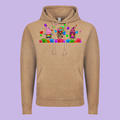 Lgbtq Gnome  Libbey Glass Vintage Hoodie Designed By Hra Design Shop