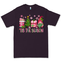 Plum pink christmas 'tis the season gnome Premium Tee - Zillion Design Studio