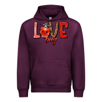 Mauve Wine Love bug Urban Hoodie - HowdyJamesFarm