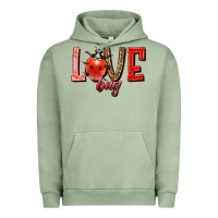 Pigment Oil Green Love bug Urban Hoodie - HowdyJamesFarm