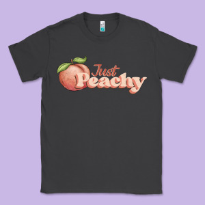 Just Peachy Classic Tee Designed By Jahusdesignshop