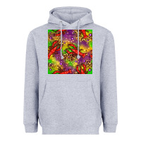 Heather Grey Mardi Gras Lobster Seamless Pattern Heavyweight Hoodie - BundleAndBundleShop