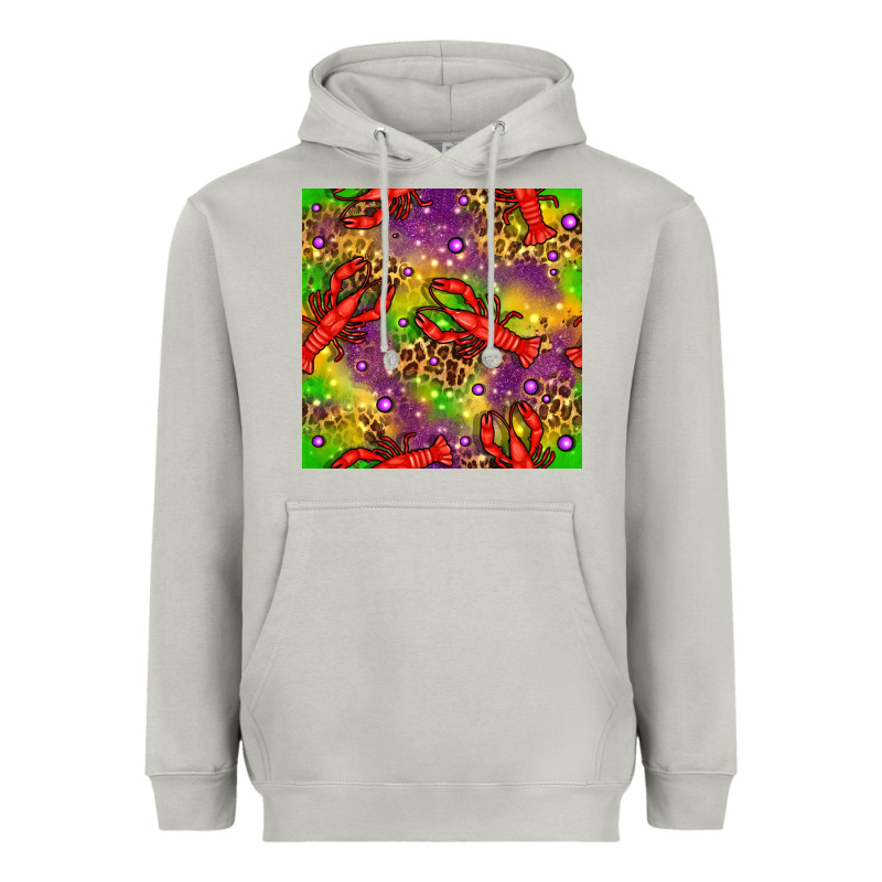Mardi Gras Lobster Seamless Pattern Heavyweight Hoodie by BundleAndBundleShop | Teevron