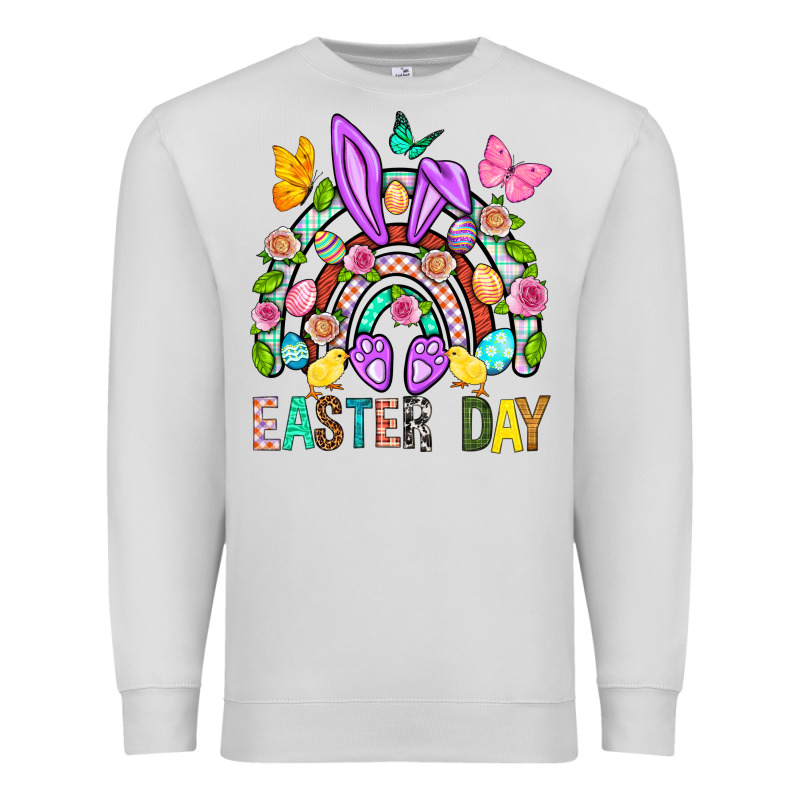 Easter Day Rainbow Premium Sweatshirt by BundleAndBundleShop | Teevron