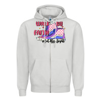 Dove Grey walk by faith Zipper Hoodie - MaliasSmallBusiness