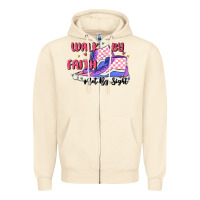 Sandshell walk by faith Zipper Hoodie - MaliasSmallBusiness