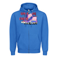 True Royal walk by faith Zipper Hoodie - MaliasSmallBusiness