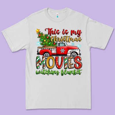 This Is My Christmas Movies Watching Blanket Premium Tee Designed By Zillion Design Studio
