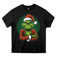 Black Grinch Heavy Core Tee - Unal Design