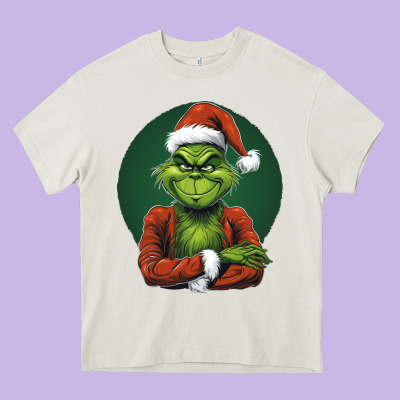Grinch Heavy Core Tee Designed By Unal Design
