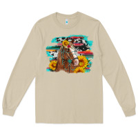 Mushroom horse with sunflowers Long Sleeve Tee - Artiststas