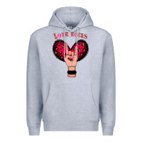 Heather Grey Love Rocks Premium Hoodie - Bettercallsaul