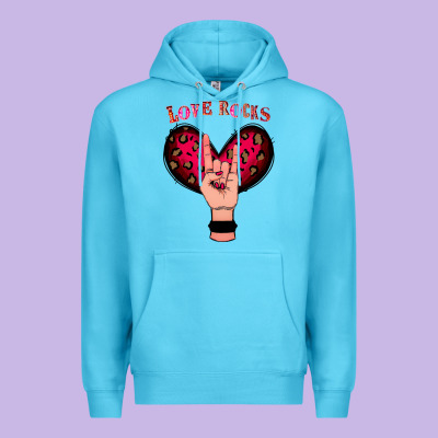 Love Rocks Premium Hoodie Designed By Bettercallsaul