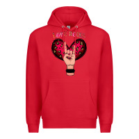 Red Love Rocks Premium Hoodie - Bettercallsaul