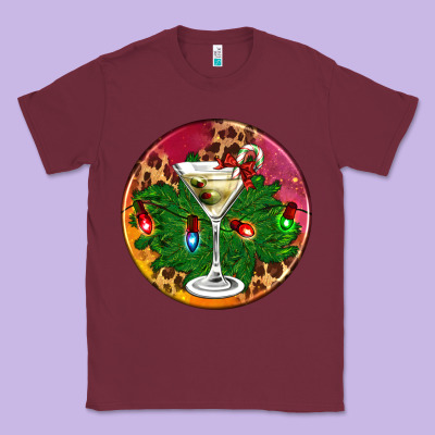 Christmas Martini Classic Tee Designed By Adodesignshop