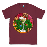 Burgundy Christmas martini Classic Tee - AdoDesignShop