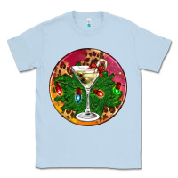 Dusty Blue Christmas martini Classic Tee - AdoDesignShop