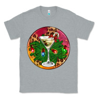 Heather Grey Christmas martini Classic Tee - AdoDesignShop