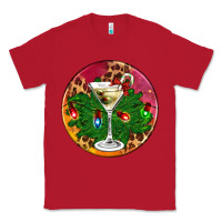 Red Christmas martini Classic Tee - AdoDesignShop