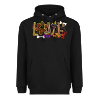 Black Mardi Gras love dog paw Heavyweight Hoodie - BundleAndBundleShop
