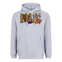 Heather Grey Mardi Gras love dog paw Heavyweight Hoodie - BundleAndBundleShop