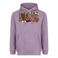 Lavender Mardi Gras love dog paw Heavyweight Hoodie - BundleAndBundleShop