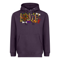 Plum Mardi Gras love dog paw Heavyweight Hoodie - BundleAndBundleShop