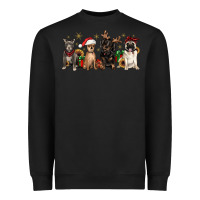 Black christmas chihuahua pitbull pug dachshund Heavyweight Sweatshirt - JahusDesignShop