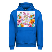 Cobalt she is mom with flowers Urban Hoodie - TumblerDesignByShophia