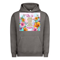 Pigment Tornado she is mom with flowers Urban Hoodie - TumblerDesignByShophia