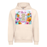 Sandshell she is mom with flowers Urban Hoodie - TumblerDesignByShophia