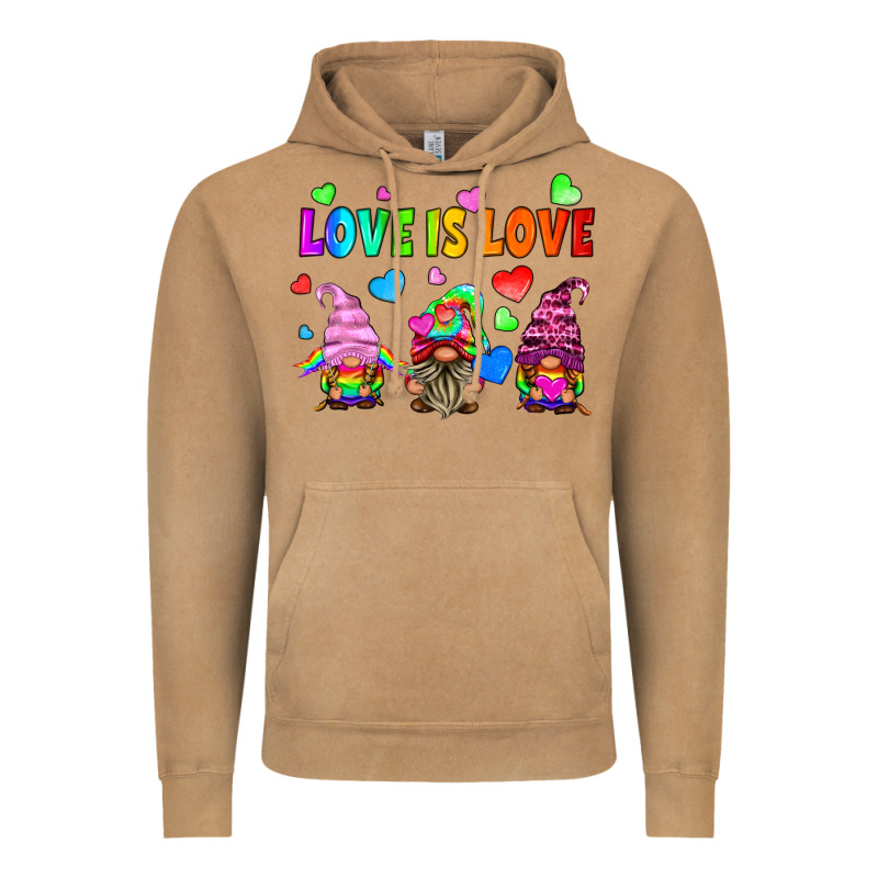 Lgbtq Love Is Love Gnomes Vintage Hoodie by HRA Design Shop | Teevron