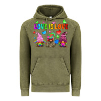 Vintage Olive lgbtq love is love gnomes Vintage Hoodie - HRA Design Shop