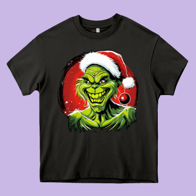 Grinch Heavy Core Tee Designed By Unal Design