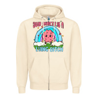 Sandshell your anxiety is a lying bitch Zipper Hoodie - MaliasSmallBusiness