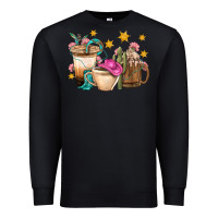 Black Western Cowgirl Coffee Cup Bbs Premium Sweatshirt - BundleAndBundleShop