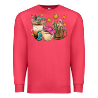 Cardinal Western Cowgirl Coffee Cup Bbs Premium Sweatshirt - BundleAndBundleShop