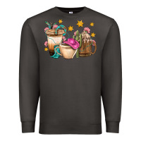 Smoke Western Cowgirl Coffee Cup Bbs Premium Sweatshirt - BundleAndBundleShop