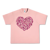 Salmon breast cancer ribbon heart Urban Heavy Tee - AdoDesignShop