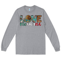 Heather Grey love mexicana revise Long Sleeve Tee - AdoDesignShop