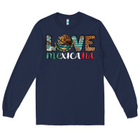 Navy love mexicana revise Long Sleeve Tee - AdoDesignShop