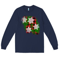 Navy christmas patch Long Sleeve Tee - AdoDesignShop