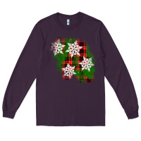 Plum christmas patch Long Sleeve Tee - AdoDesignShop