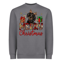 Storm merry christmas dachshund Heavyweight Sweatshirt - JahusDesignShop