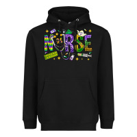 Black Mardi Gras nurse Heavyweight Hoodie - BundleAndBundleShop